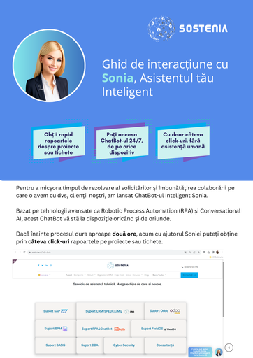 Ghid de interacțiune cu Sonia, Asistentul tău Inteligent